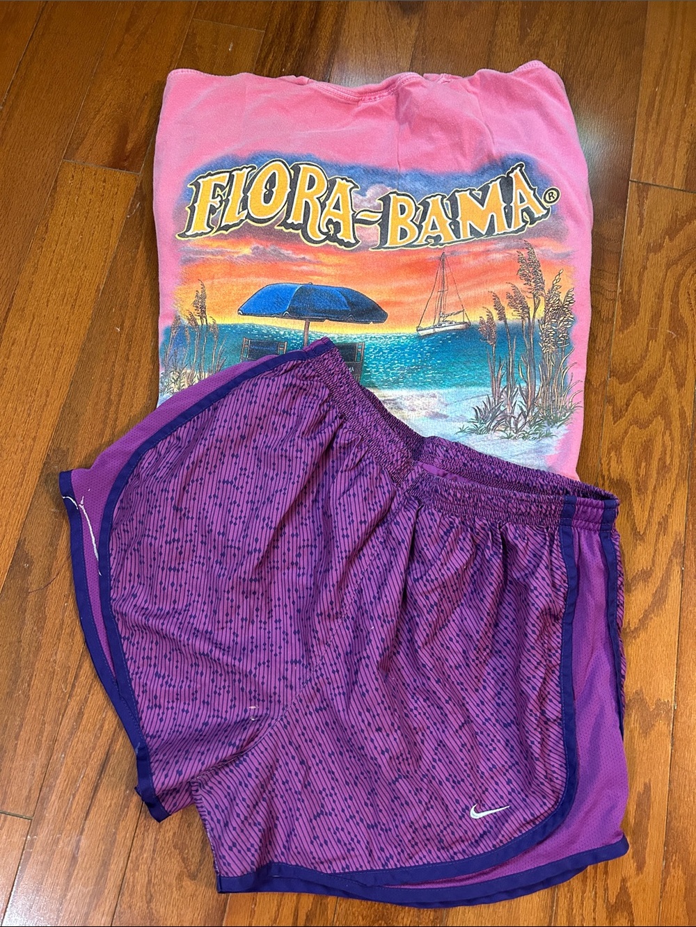 Nike Purple Dot Running Shorts